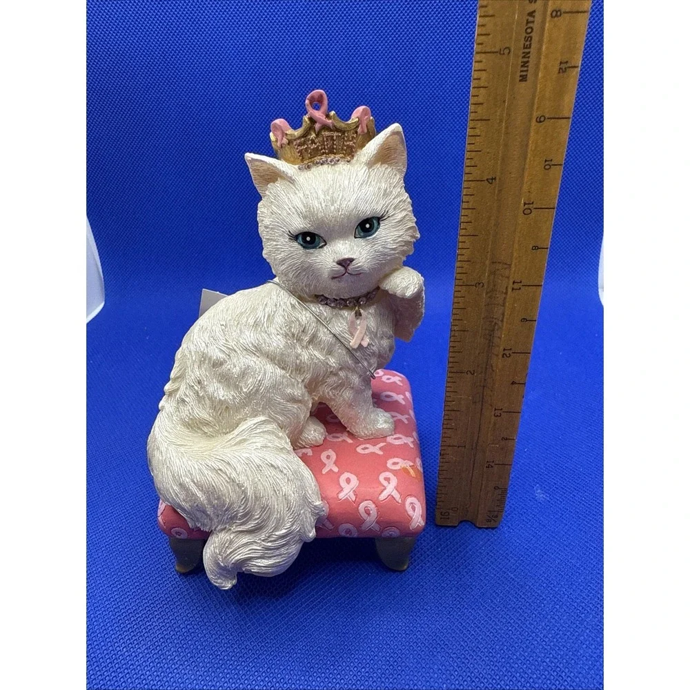 Hamilton Collection Purr For a Cure Figurines Cats For the Cure Collection FAITH